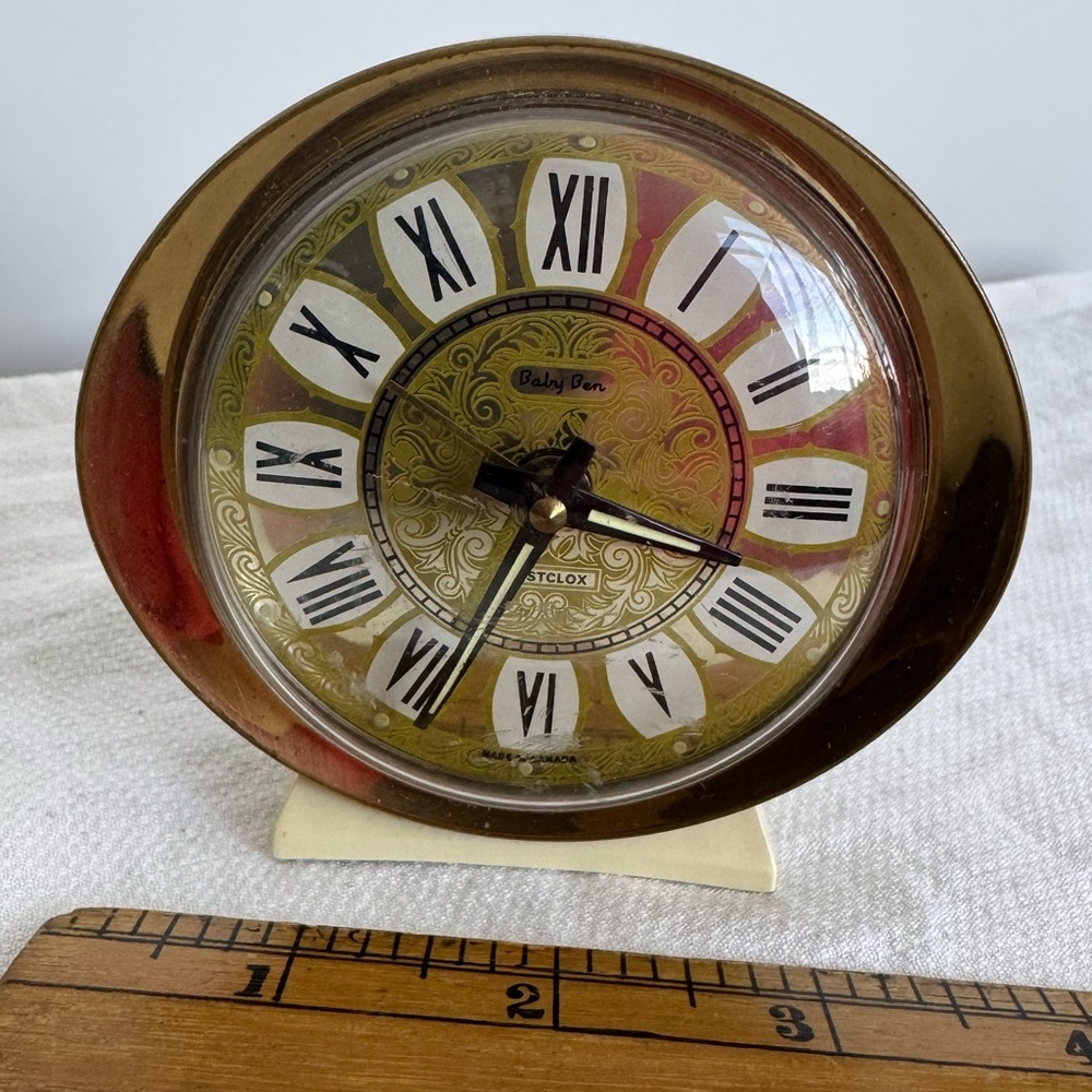 Vintage Brass Baby Ben Alarm Clock by Westclox - Picture 2 of 3